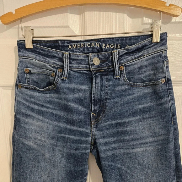 American Eagle Next Level Airflex Men's Boys Jeans 28/32 Small Straight Leg - Picture 2 of 14